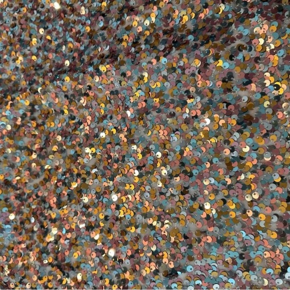 Sparkling Multicolor Sequin A-Line Skirt - Picture 4 of 5